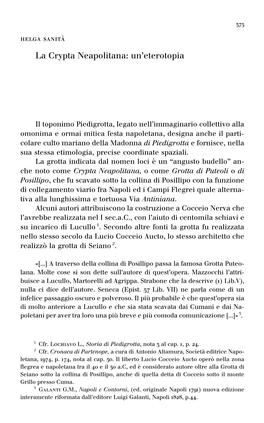 La Crypta Neapolitana: Un'eterotopia