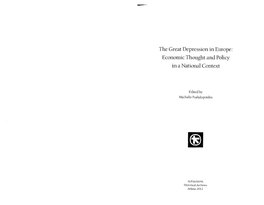 The Great Depression in Europe: Econonlic Thought and Policy in a National Context