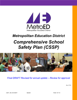 Comprehensive School Safety Plan (CSSP)