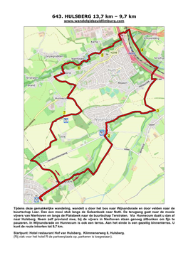 643. HULSBERG 13,7 Km – 9,7 Km