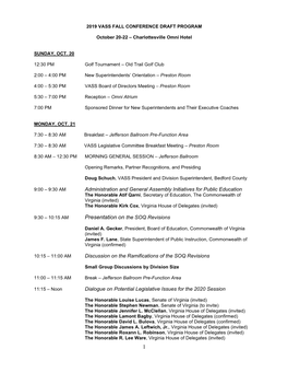 To View the Conference Schedule