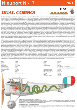 Nieuport Ni-17 7071 1:72 DUALCOMBO! Eduard