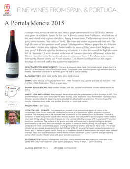 A Portela Mencia 2015