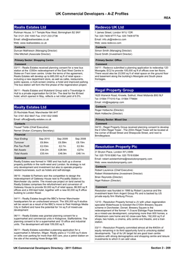 UK Property Developers Profiles