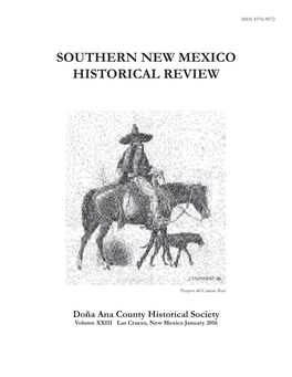 2016 Southern New Mexico Historical Review