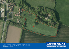 LAND at REIGHTON, NORTH YORKSHIRE Guide Price £75,000