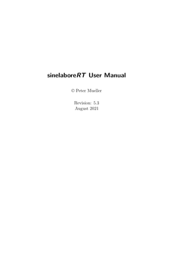 Sinelaborert Manual