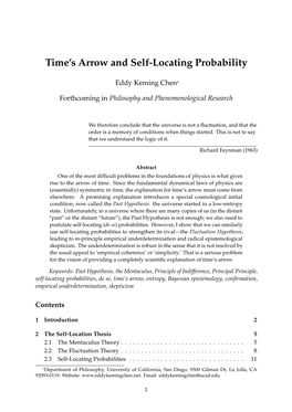 Time's Arrow and Self-Locating Probability