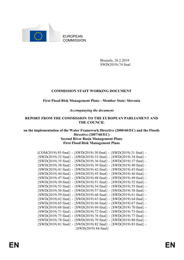 74 Final COMMISSION STAFF WORKING DOCUMENT First Flood