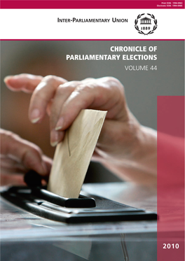 Chronicle of Parliamentary Elections 2010 Elections Parliamentary of Chronicle Chronicle of Parliamentary Elections Volume 44