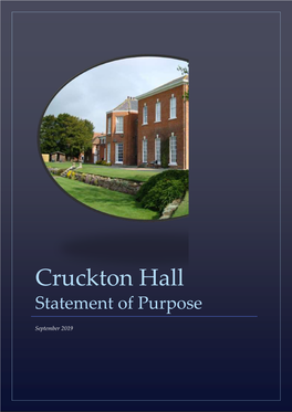 Cruckton Hall Statement of Purpose