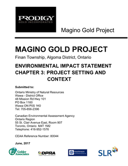 Magino Gold Project