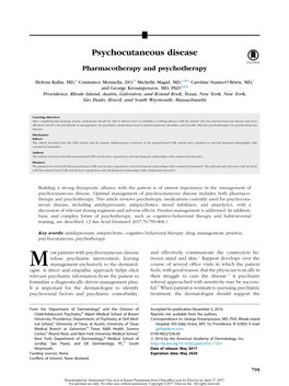 Psychocutaneous Disease