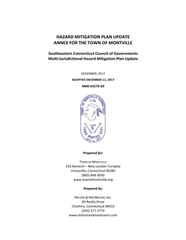 Hazard Mitigation Plan Update Annex for the Town of Montville