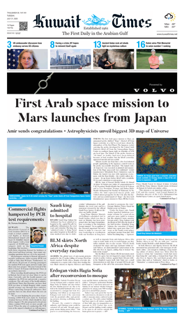 First Arab Space Mission to Mars Launches from Japan