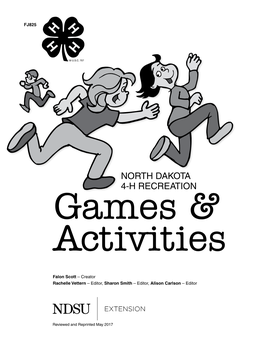 North Dakota 4-H Recreation Games & Activities