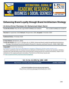 Enhancing Brand Loyalty Through Brand Architecture Strategy