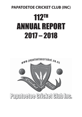 112Th Annual Report 2017 – 2018 2017/18 Notice of Annual General Meeting