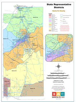 Santa Fe State Representative Districts with 2020