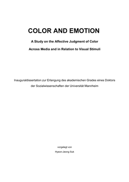 Color and Emotion