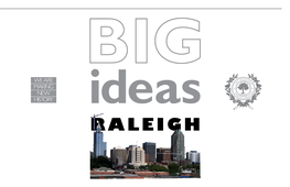 RALEIGH Disclaimer Big Ideas Is a Visionary Brainstorming Exercise for a 21St Century City