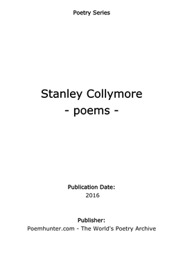 Stanley Collymore - Poems