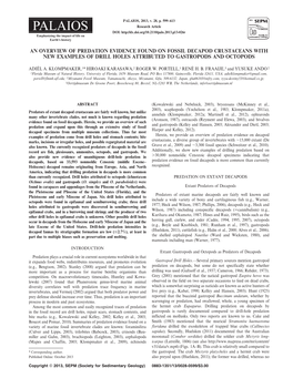 An Overview of Predation Evidence Found on Fossil Decapod Crustaceans with New Examples of Drill Holes Attributed to Gastropods and Octopods