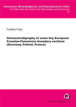 Chemostratigraphy of Some Key European Frasnian-Famennian Boundary Sections (Germany, Poland, France)