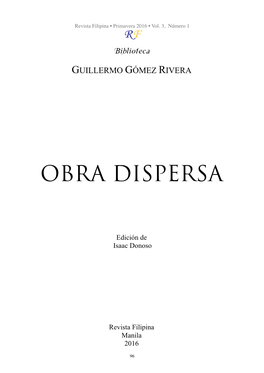 Obra Dispersa