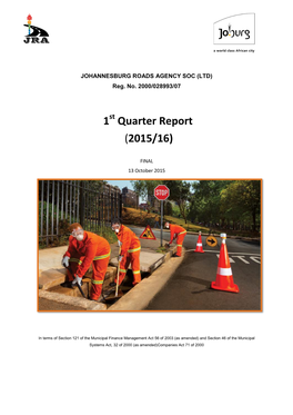 1 Quarter Report (2015/16)