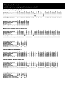 8 Middlesbrough to Netherfields Via North Ormesby - Valid from Sunday, August 1, 2021 to Saturday, September 25, 2021