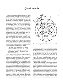 Quasicrystals