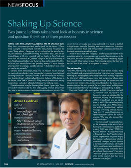 Shaking up Science