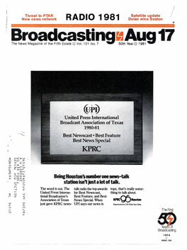 Broadcastinglaug17 the News Magazine of the Fifth Estate Vol