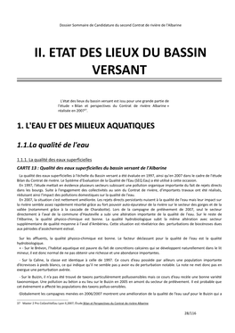 Ii. Etat Des Lieux Du Bassin Versant