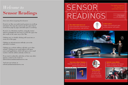 Welcome to Sensor Readings Magazine