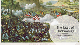 The Battle of Chickamauga