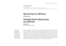 Review of My Journey As a Witness – Shahidul Alam