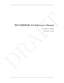 WP-MIRROR 0.6 Reference Manual