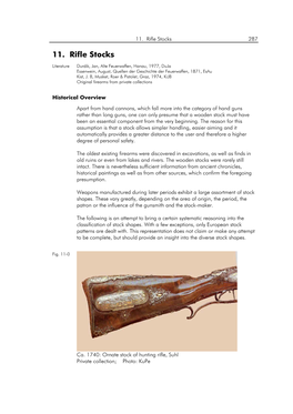 11. Rifle Stocks 287