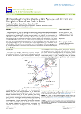 Mechanical and Chemical Quality of Fine Aggregates of Riverbed And