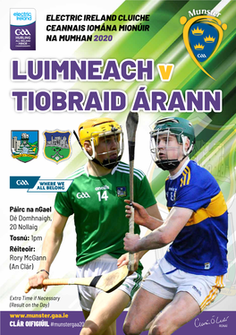 2020 Electric Ireland Munster Gaa Hurling Minor