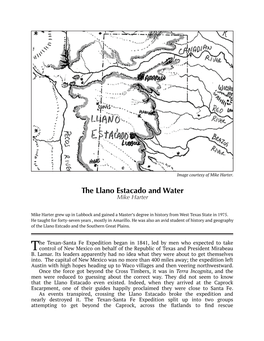 The Llano Estacado and Water Mike Harter