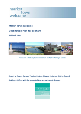 Market Town Welcome Destination Plan for Seaham