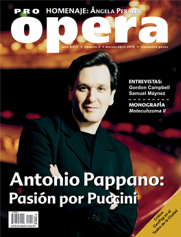 Antonio Pappano:Pappano: Pasiónpasión Porpor Puccinipuccini