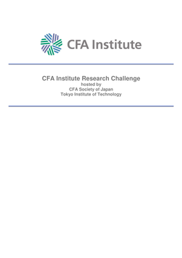 Research Challenge Report Cover Pages