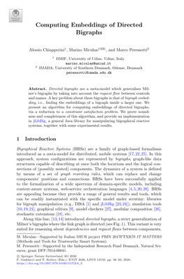 Computing Embeddings of Directed Bigraphs