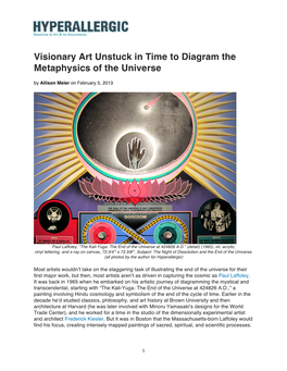 Visionary Art Unstuck in Time to Diagram the Metaphysics of the Universe by Allison Meier on February 5, 2013