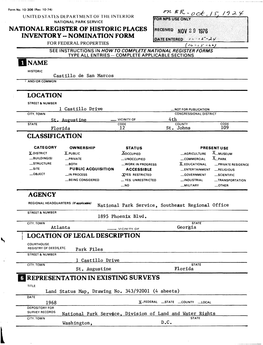 National Register of Historic Places Inventory -- Nomination Form