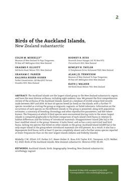 Birds of the Auckland Islands, 2